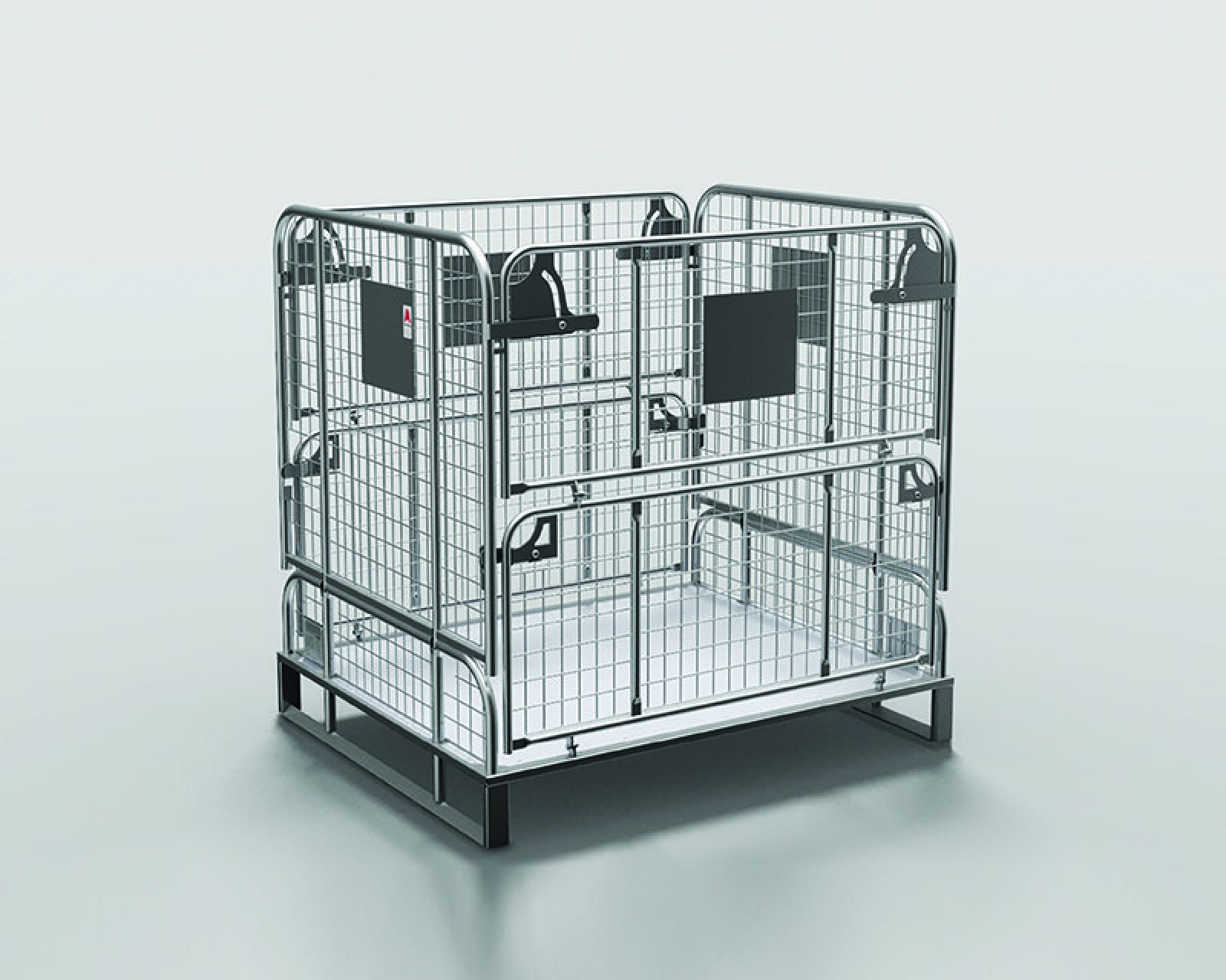 Alcomij – leaflet L-W-EN-008-0519 – Foldable stacking crates (V1.14) – cover photo Alcomij – leaflet L-W-EN-008-0519 – Foldable stacking crates (V1.14) – cover photo